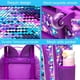 thumbnail image 4 of Mochila con ruedas AGSDON para niñas con bolsa de almuerzo con forma de sirena, 3 unidades, 4 of 9