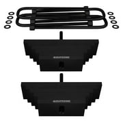 Supreme Suspensions - F250 Lift Kit 2.5" Front Suspension Lift Carbon Steel Leaf Pack F250 Leveling Kit SuperDuty 4WD 4x4 F-250 Lift Kit (Black) PRO