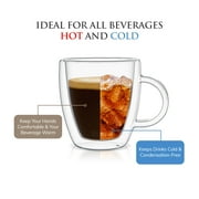 Mindful Design Glass Espresso Mugs - Clear - 2 Pack, 5.4 oz