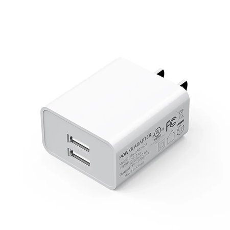 5V 2A US Plug USB Charging Dual Port UL Power Adapter For Home Travel Wall Quick Charger For Cell Phone Tablet 10W