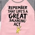 thumbnail image 3 of Dr. Seuss - Life Great Balancing Act - Toddler And Youth Raglan Graphic T-Shirt, 3 of 6