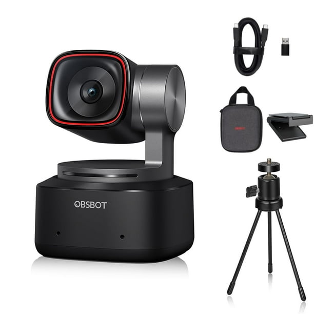 Cámara web OBSBOT Tiny 2 PTZ 4K 1/1.5 CMOS USB 3.0 con tecnología de inteligencia artificial