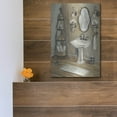 thumbnail image 5 of Luxe Metal Art 'French Bath 1'  by Silvia Vassileva Metal Wall Art, 12" x 16", 5 of 9