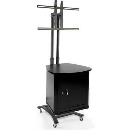 Locking Stand - TV Stand with Locking Cabinet for Screens 37
