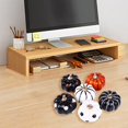 thumbnail image 6 of Halloween Decorations Indoor - 6PCS Halloween Pumpkins Decor, Purple Black Green Dot Stripe Fake Foam Pumpkins Perfect for Halloween Thanksgiving Fall Decor, 6 of 8