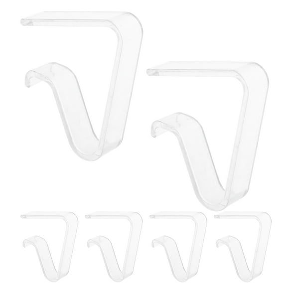 6pcs Clear Plastic Table Cloth Clips Large Size for Home Party Picnic Table Cover Clamp Tablecloth Holders