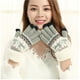 thumbnail image 1 of Guantes de punto con forro polar de invierno, cálidos guantes de dibujos animados, engrosados, con copos de nieve, ciervos, guantes de pantalla táctil de punto para mujer, 1 of 6