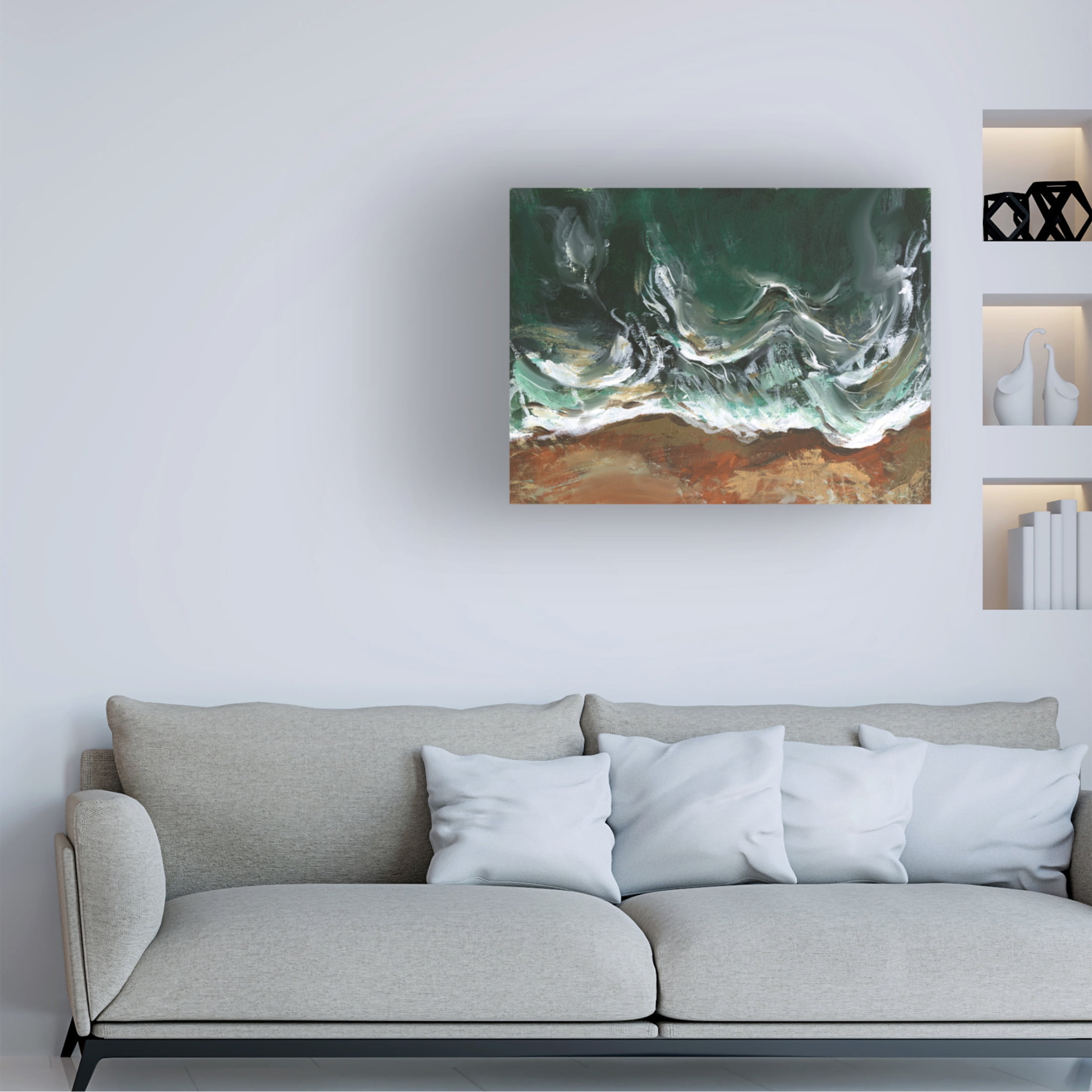 Canvas Wall Art - Melissa Wang 'Wind Melody II' Wall Art for Living Room, Bedroom, or Office Décor by Trademark Fine Art - 19 x 14 Inches