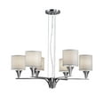 thumbnail image 3 of Forte Lighting 7069-06 6 Light 26" Wide Chandelier - Nickel, 3 of 3