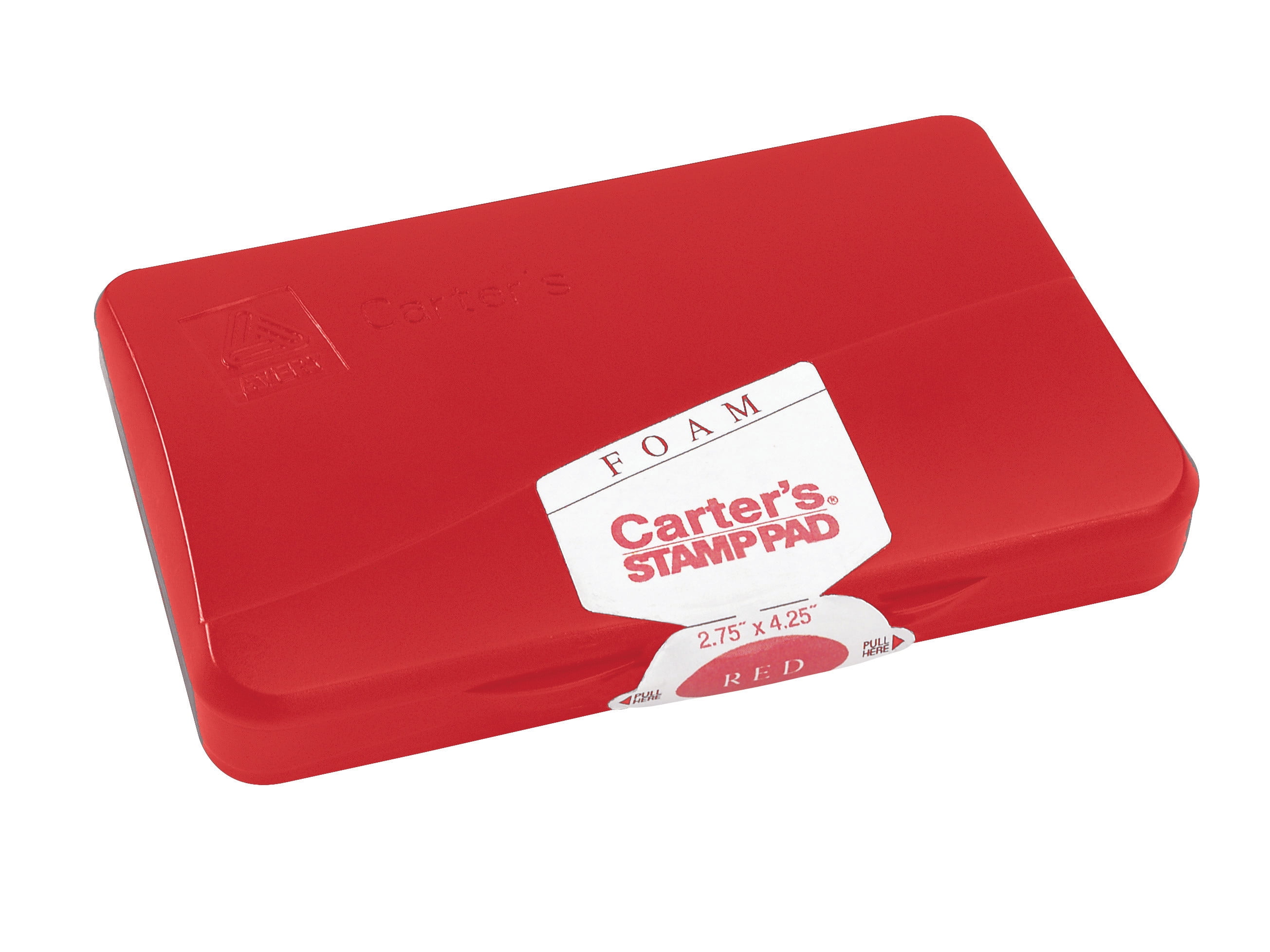 Carter's Foam Stamp Pad, 23/4" x 41/4", Red (21371)
