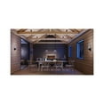 thumbnail image 2 of Hinton Collection One-Light Matte Black and Seeded Glass Vintage Style Hanging Pendant Light, 2 of 10