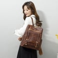 thumbnail image 3 of PRIYAL Solid Color Fashion Versatile High-End Women's Backpack for Travel, Work, Commute, Large Capacity Casual Bag, 3 of 7