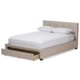 thumbnail image 3 of Baxton Studio Brandy Upholstered Queen Storage Platform Bed in Beige, 3 of 9