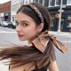 thumbnail image 2 of Cintas para el pelo de tela satinada, diademas ajustables de tela satinada, diademas de cinta suave para uso diario, diadema de tela anudada, 2 of 4
