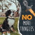 thumbnail image 6 of Mighty Paw Retractable Dog Leash 2.0 16' Nylon, Stainless Steel All Lifestages Reflective Dog Retractable Leash, Orange (0 - 50 lbs), 6 of 10