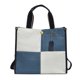 thumbnail image 1 of Bolso cruzado Retro para mujer bolso de gran capacidad con retales vaqueros para citas diarias, 1 of 9