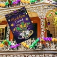 thumbnail image 3 of Happy Mardi Gras Welcome Garden Flag 28 x 40 Inch Double Sided Spring Gnome House Flag New Orleans Carnival Celebration for Home Party Porch Yard Outdoor Decor, 3 of 6