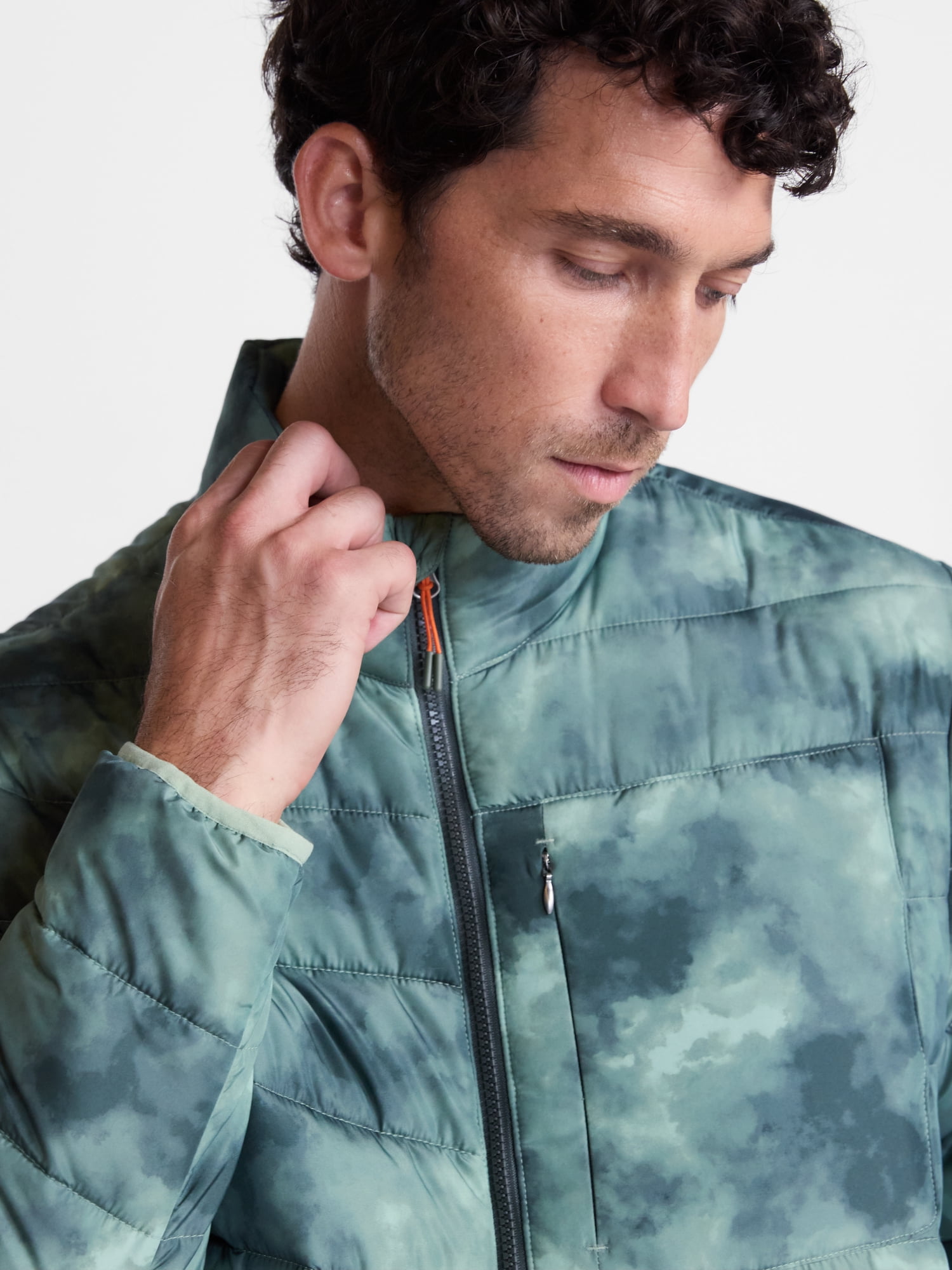 Ozark Trail Men's and Big Men's Puffer Jacket, Sizes S-4XB