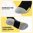 thumbnail image 3 of Mens Work Sock, AMITOFO Thick Durable Boot Socks for Men Size 11-13 Breathable Seamless Toe Mens Outdoor Work Socks for All-Season Wear Black 10-Pack, 3 of 7