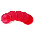 thumbnail image 4 of Lot de 5 Mini Palets de Hockey sur Air Rouges de 2 Pouces (2 Pouces), 4 of 4