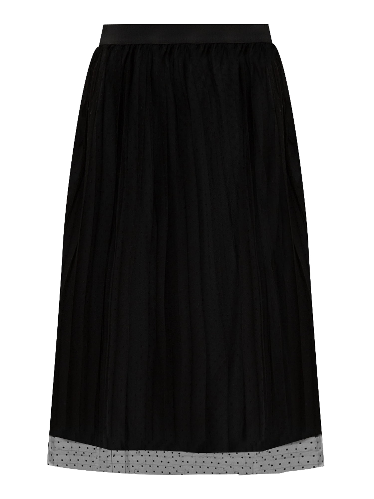 ELOQUII Elements Women's Plus Size Point D’Esprit Midi Skirt