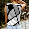 thumbnail image 4 of Edvintorg Vintage Clothes Women's Fashion Shirts Round-Neck Sleeveless Vest Strapless Printed Casual Tank Tops Womens Tops And Blouses, 4 of 6