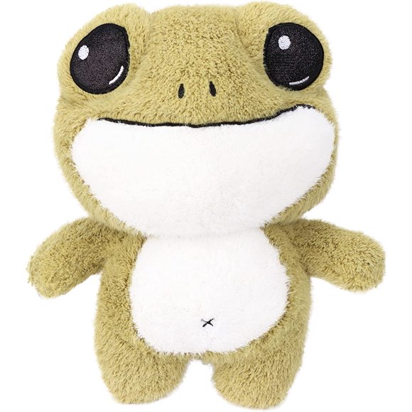 Jinsinto Frog Stuffed Animal Cute Plush Toy with Big Eyes Birthday Holiday Festival Gift for Kids Boys Girls Green, 11’’