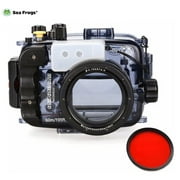 Seafrogs 40m/130ft Underwater Camera Housing Waterproof Diving Case for Sony A6000 A6300 A6500 Compatible with 16-50mm Lens