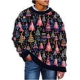 thumbnail image 2 of Elvqul Christmas Sweater for Men Knit Fall and Winter Shirts Ugly Casual Vacation Mens Sweater Navy, 2 of 5