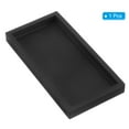 thumbnail image 3 of REGALWOVEN Silicone Bathroom Tray Soap Dispenser Tray Jewelry Organizer for Restroom, Dresser, Sink Black 8" x 4", 3 of 6