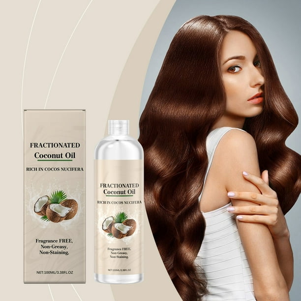 XWSHYW Aceite Esencial Cuidado de La Piel y Cuidado Del Cabello Aceite de Coco Hidratante Nutre Profundamente Suaviza y Repara La Piel Dañada Hidrata y Calma Fácilmente con Masaje 100 Ml
