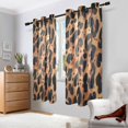 thumbnail image 2 of Yayeee Window Curtains Light Filtering 63"x42" Grommet Panel Pair Home Living Room Decor, Leopard Pattern, 2 of 7