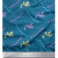 thumbnail image 1 of Soimoi Velvet Fabric Small Bird,Fish & Heron Bird Printed Fabric 1 Yard 58 Inch Wide, 1 of 3