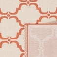 thumbnail image 5 of SAFAVIEH Courtyard Estelle Geometric Indoor/Outdoor Area Rug, Beige/Terracotta, 5'3" x 5'3" Square, 5 of 6