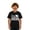 Black, variant on Girls Short Sleeve T-shirt Summer Ribbed T Shirt V-Neck Fitted Casual Basic Tee Kids Junior Cotton Tee Tops Spring Summer Fall Casual Streetwear,Dark Gray,XXL