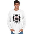 thumbnail image 4 of Always Bet On Dad Gambling Chip Men's Big & Tall Long Sleeve Graphic Tee Brisco Brands 2X, 4 of 5