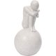 thumbnail image 1 of Decoración moderna de estatua, escultura de resina de arte abstracto, decoración de estatua simple, decoración del hogar y la oficina, blanco, 1 of 5