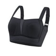 thumbnail image 4 of Arnsht Women's High Impact Sports Bra Front Adjustable Straps Underwire Plus Size Lingerie for Women Daily Bra Black M, 4 of 5