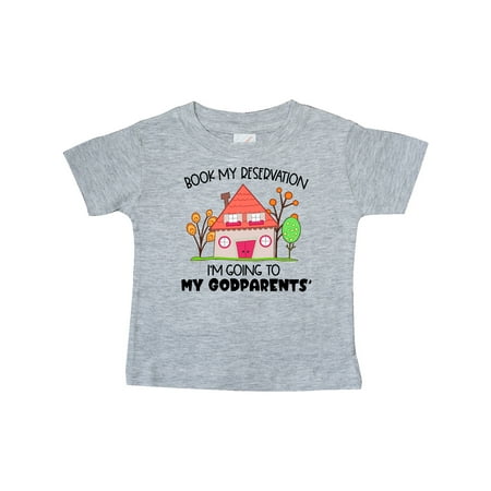 

Inktastic Book my Reservation! I m Going To My Godparents - House Gift Baby Boy or Baby Girl T-Shirt