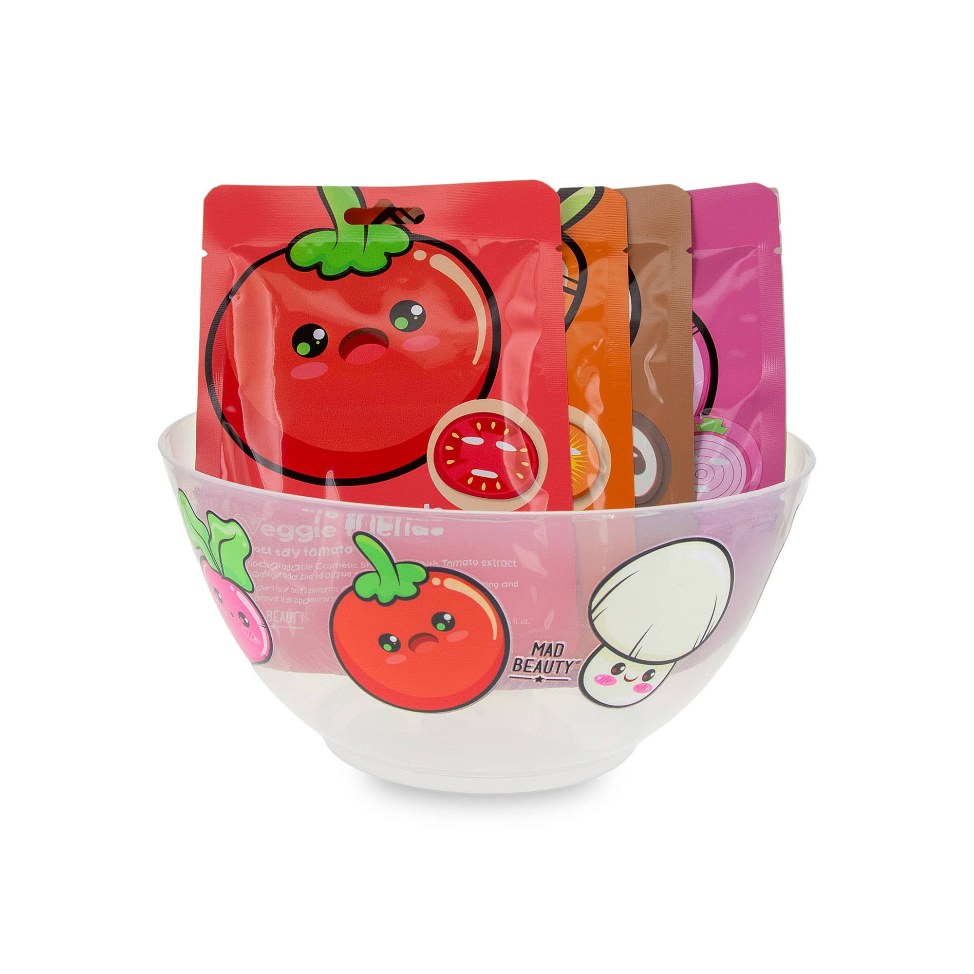 Mad Beauty Veggie Friends Salad Bowl Face Mask Collection, Aloe Vera Scent, 3.38 fl oz