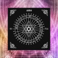 thumbnail image 4 of Decoración Paño de tarjeta de Tarot cuadrado Paño de cubierta de adivinación de rejilla de cristal de Tarot de pentáculo Tmvgtek Original, 4 of 9