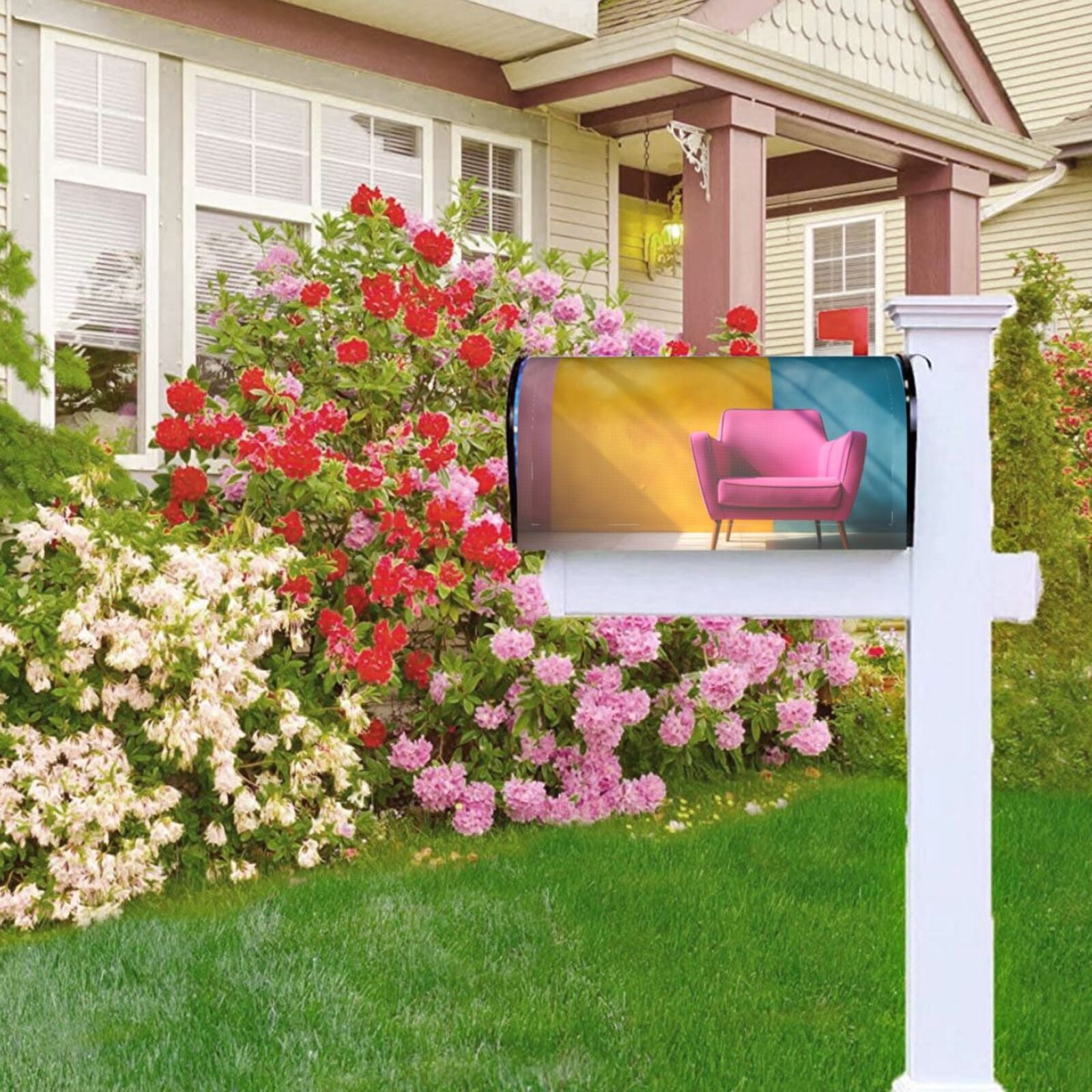 Kdxio Magnetic Mailbox Cover 21x18 in Mailbox Cover Outdoor Decoration Holiday Mailbox Covers for Home Garden Yard-21x18 in