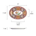 thumbnail image 2 of Excellante Peacock Melamine Dinnerware Collection 16" x 11 5/8" Platter, Comes in Dozen, 2 of 3