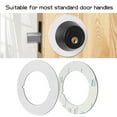 thumbnail image 2 of Sylvtty 1/2Pcs Round Door Knob Plates Self Adhesive Scratch-Resistant Simple Installation Door Handle Cover Filler Fixing Repair Plates, 2 of 7