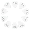 thumbnail image 2 of D'Luca Celluloid Standard Guitar Picks White 0.50 mm Light 10 Pack, 2 of 4