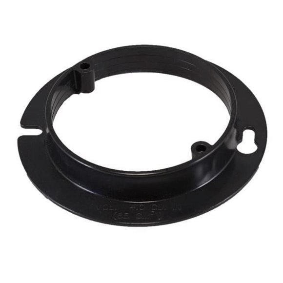 Tapa de caja eléctrica Cantex de 1 elemento, redonda, PVC negro, 10 cm