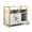 White, variant on Demi Bonn 35" Hidden Cat House Washroom with 2-Doors and Scratch Cardboard, Wooden Cat Litter Box Enclosure Furniture, Brown