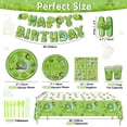 thumbnail image 2 of 162Pcs Turtle Party Decorations - Cute Turtle Birthday Decorations Include Turtle Theme Plates, Napkins, Cups, Birthday Banner for Under the Sea Party Decoration Kids Party Supplies, Serve 20, 2 of 6