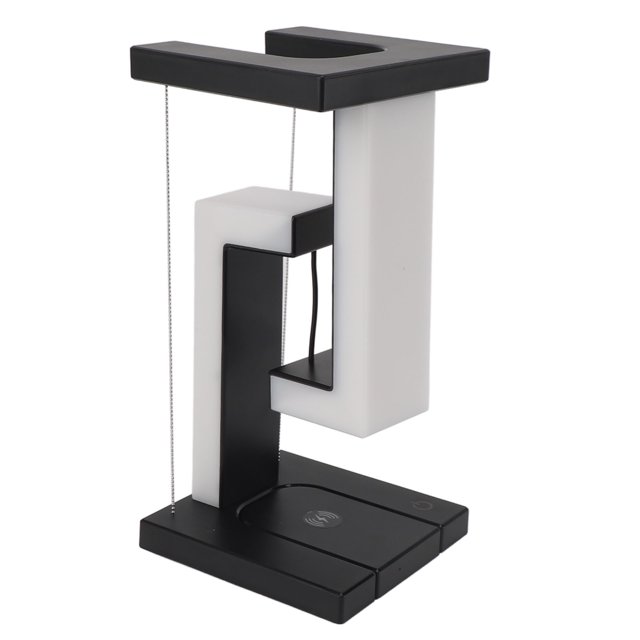 Lámpara De Escritorio LED Flotante Creativa, Luz De Mesa De Levitación Magnética ABS, Atenuación Continua LED USB 5V 3A Tipo C Carga Inalámbrica Para Regalo