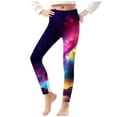 thumbnail image 2 of Odeerbi 3-8 Años Leggings Niñas Estampado Cielo Estrellado Mallas Elásticas Pantalones Verano Starlit Cintura Alta Suave Pantys, 2 of 5